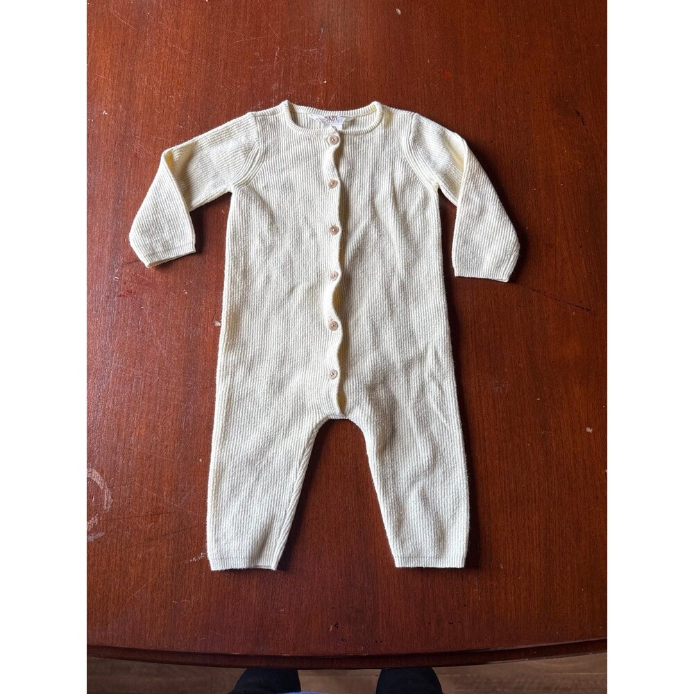 COTTON ON BABY ORGANIC gender neutral ribbed romper